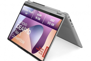 Bild von Lenovo IdeaPad Flex Convertible 5 Laptop | 14″ WUXGA Display | AMD Ryzen 7 7730U | 16GB RAM | 512GB SSD | AMD Radeon Grafik | Windows 11 Home | QWERTZ | grau | 3 Monate Premium Care