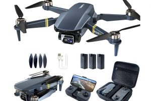 Bild von 800 Meter Reichweite faltbare Drohne mit Kamera für Anfänger – 60+ Min. Flugzeit, WiFi FPV Quadrocopter mit 4K HD-Kamera, bürstenlosem Motor, Auto-Hover, Auto-Follow (3 Akkus)