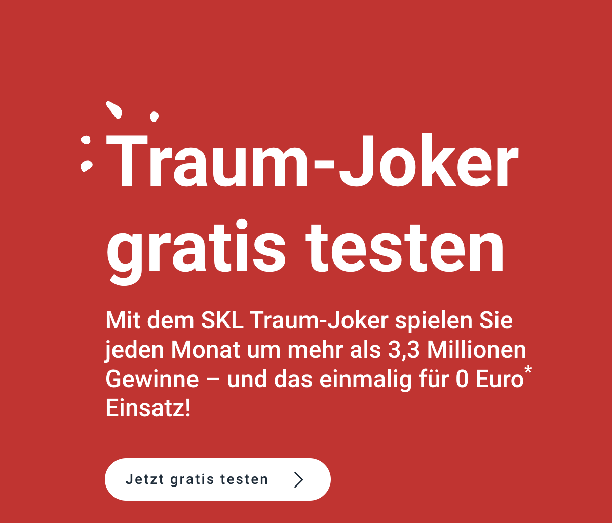 Bild von SKL Traum-Joker gratis – mitspielen und die Chance auf 1 Million Euro sichern