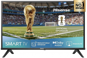 Bild von Hisense 32E4QT Fehrnseher, 32 Zoll, DLED, Smart TV, Game Mode, AI Sports Mode, Dolby Audio, Dolby MS12, DTS Virtual X, HDR10, HLG, Full HD, High Contrast, Rauschunterdrückung