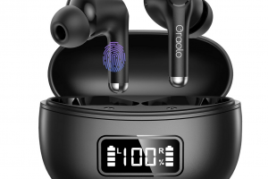Bild von oraolo BUGANI Bluetooth Kopfhörer, Bluetooth 5.4 Kopfhörer für iOS & Android 40 Stunden Wiedergabe Stereo Hi-Fi Kabellose Kopfhörer In Ear Driver 12mm LED Display Touch Control IPX6 Wasserdicht