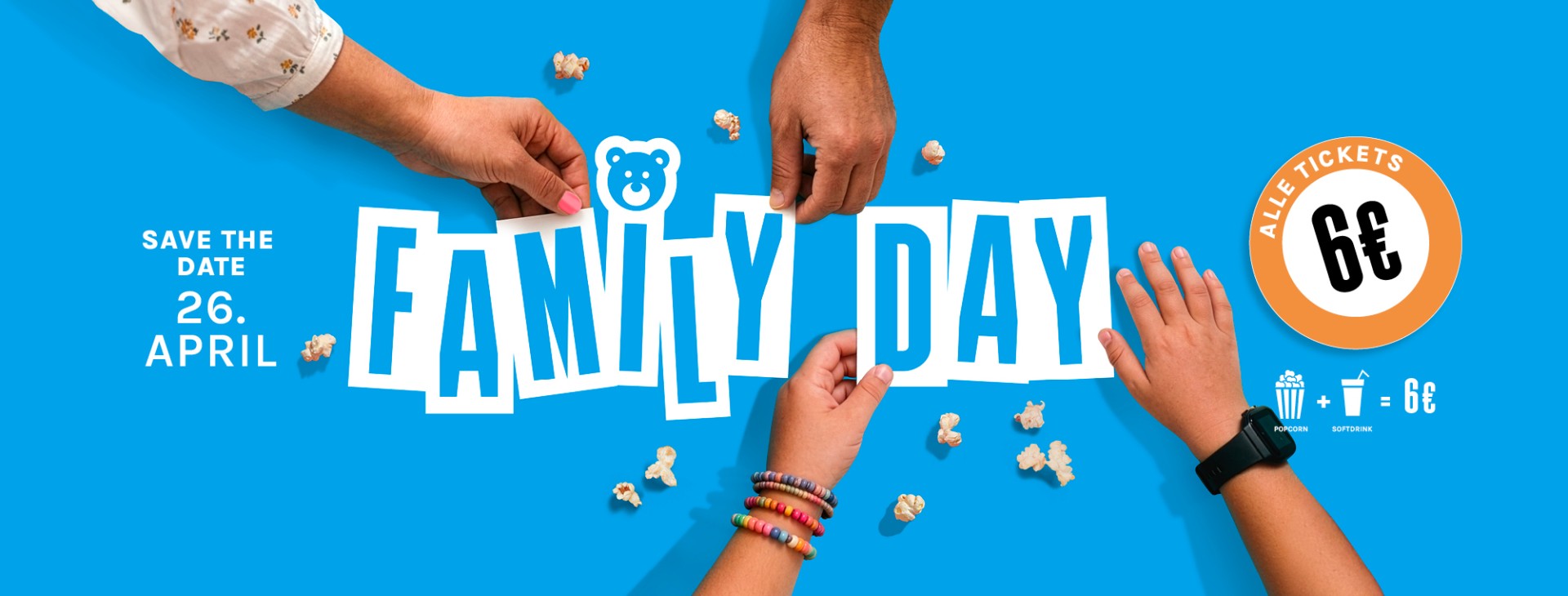 Bild von Kinopolis Family Day: Tickets effektiv nur 5,10€ (statt ~17€) am 26.04. – Ca. 70% Ersparnis gegenüber normalen Preisen!